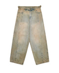 Shinzo Brand Tedzukuri Sand Washed Phat Cut Denim Jeans