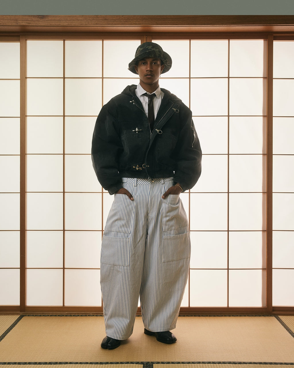 A Shinzo Brand Hoodie Black