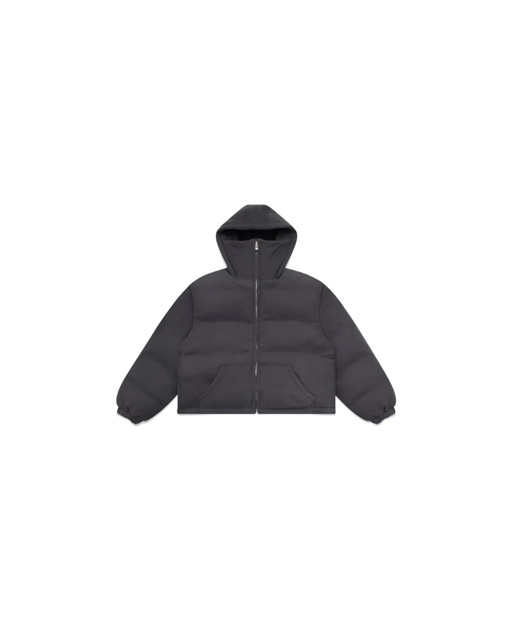 A Shinzo Brand Nichijō Washed Black Cotton Heavyweight Puffer Jacket