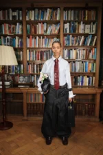 Shinzo Brand Okayama 15oz Raw Black Pleated Japanese Selvedge Balloon Denim Pants