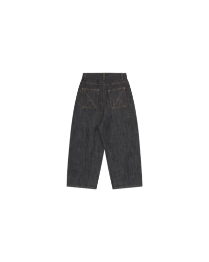 Shinzo Brand Okayama 15oz Raw Black Pleated Japanese Selvedge Balloon Denim Pants
