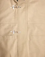 Shinzo Brand Shige 15oz Khaki Canvas Clasp Bomber Jacket